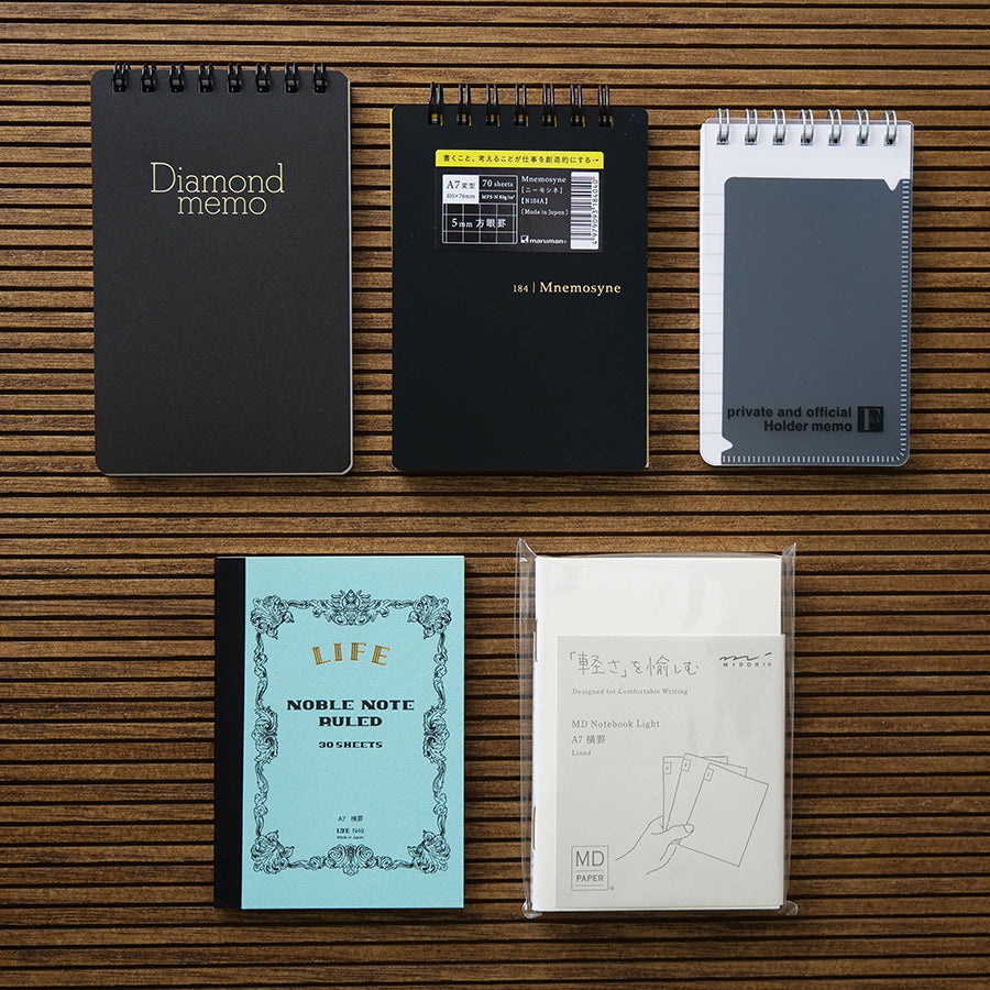 5 Japanese Notebook Sampler Set